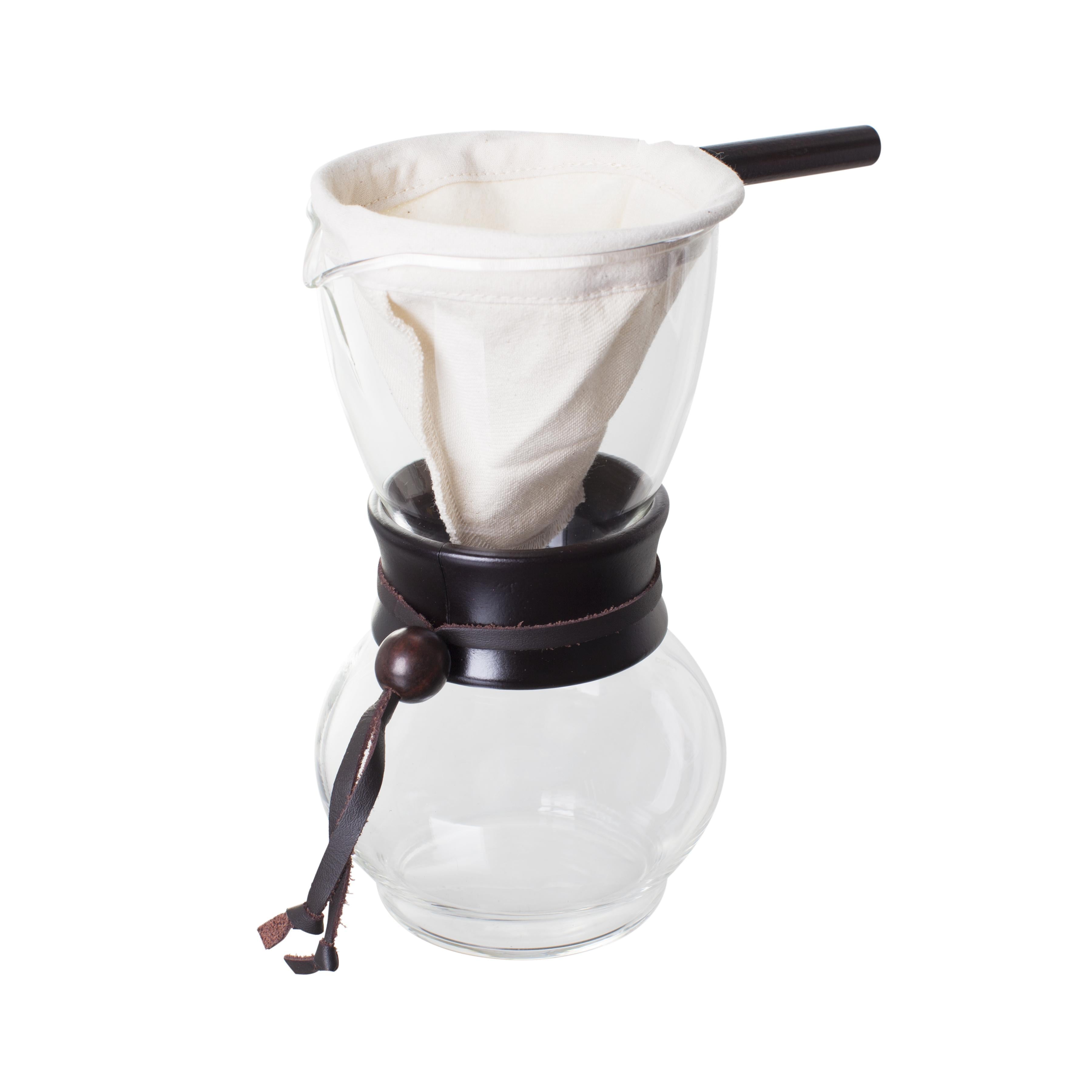 Hario Drip Coffee Pot Pour Over with Woodneck (1-2 Cups)